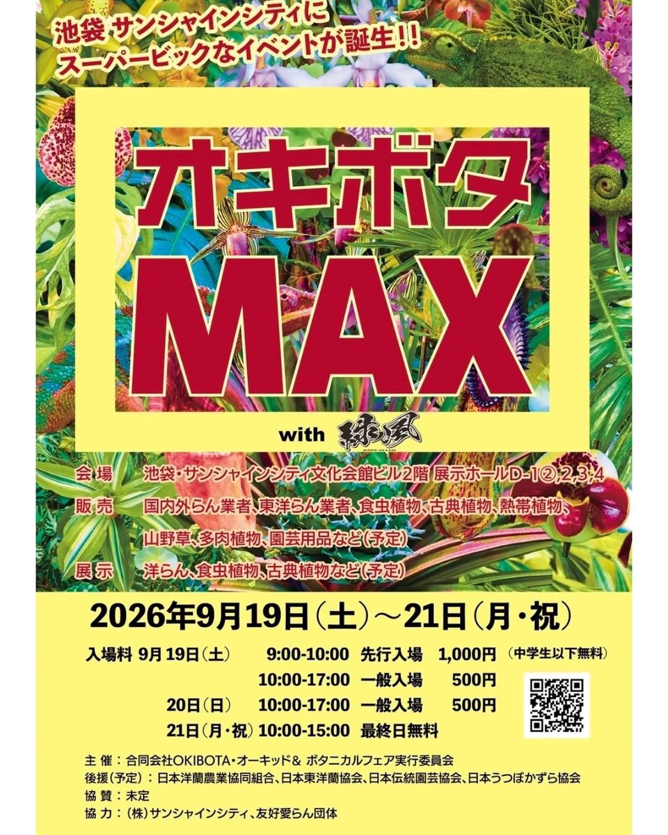 オキボタMAX with 緑風のご案内